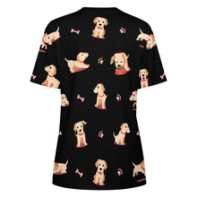 Load image into Gallery viewer, Yes I Love Labradors All Over Print Women&#39;s Cotton T-Shirt - 4 Colors-Apparel-Apparel, Labrador, Shirt, T Shirt-10