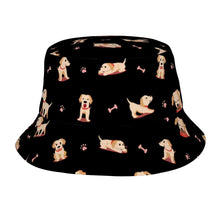 Load image into Gallery viewer, Yes I Love Labradors Bucket Hat-Hats &amp; Caps-Midnight Black-One Size-1