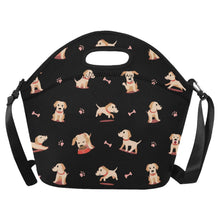 Load image into Gallery viewer, Yes I Love Labradors Neoprene Lunch Bag-Black-ONESIZE-17