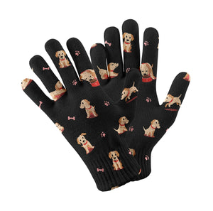 Yes I Love Labradors Touch Screen Gloves-Accessories-Accessories, Dog Dad Gifts, Dog Mom Gifts, Gloves, Labrador-Black-1