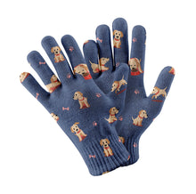 Load image into Gallery viewer, Yes I Love Labradors Touch Screen Gloves-Accessories-Accessories, Dog Dad Gifts, Dog Mom Gifts, Gloves, Labrador-Navy-4