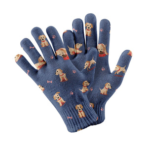 Yes I Love Labradors Touch Screen Gloves-Accessories-Accessories, Dog Dad Gifts, Dog Mom Gifts, Gloves, Labrador-Navy-4