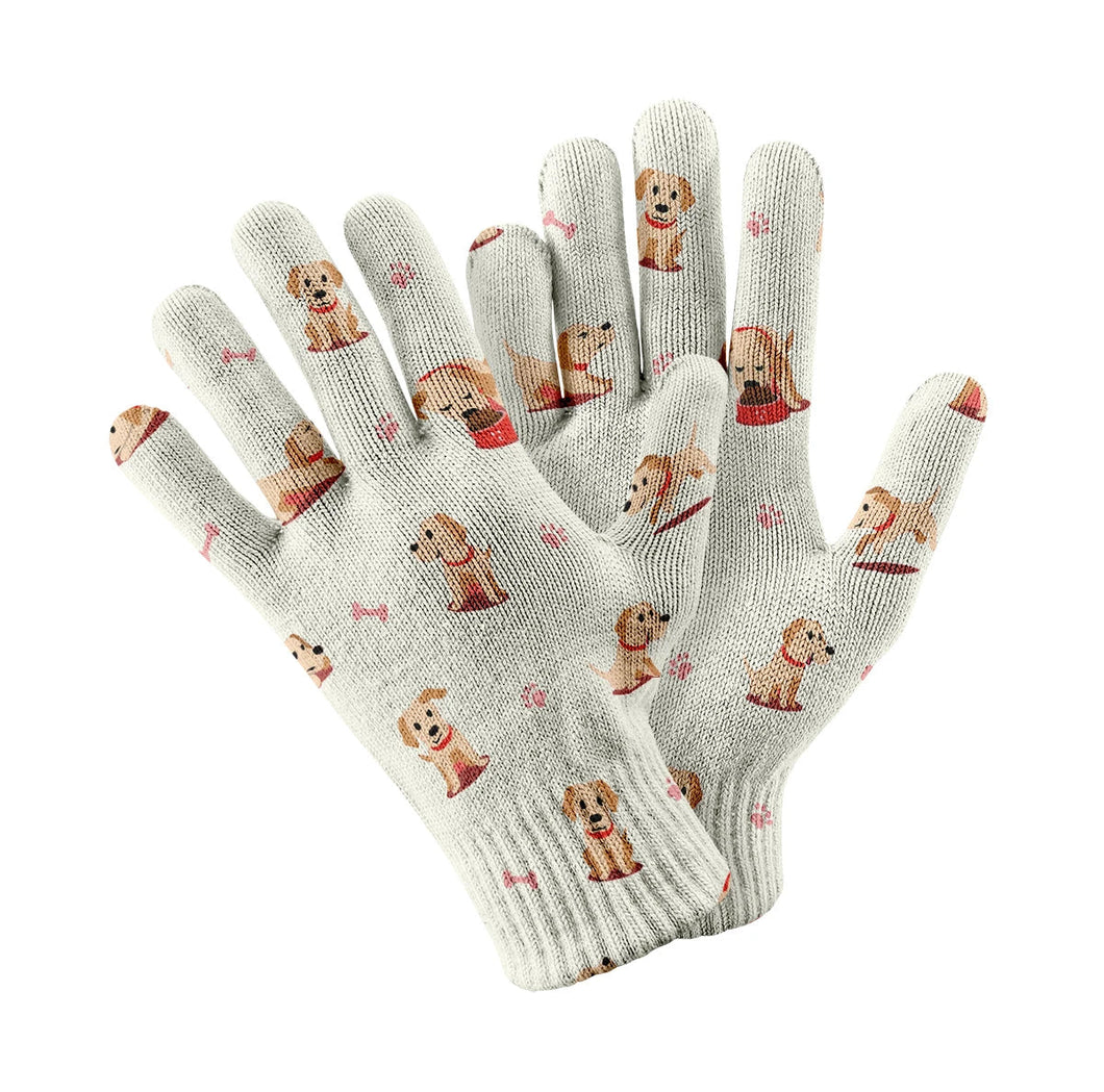 Yes I Love Labradors Touch Screen Gloves-Accessories-Accessories, Dog Dad Gifts, Dog Mom Gifts, Gloves, Labrador-White-3