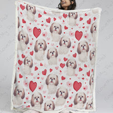 Load image into Gallery viewer, Yes I Love Lhasa Apsos Soft Warm Fleece Blanket-Blanket-Blankets, Home Decor, Lhasa Apso-13