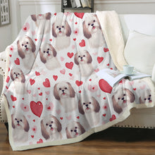 Load image into Gallery viewer, Yes I Love Lhasa Apsos Soft Warm Fleece Blanket-Blanket-Blankets, Home Decor, Lhasa Apso-14