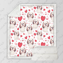 Load image into Gallery viewer, Yes I Love Lhasa Apsos Soft Warm Fleece Blanket-Blanket-Blankets, Home Decor, Lhasa Apso-3