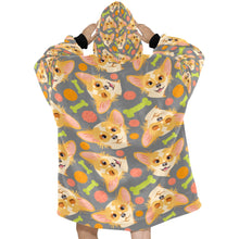 Load image into Gallery viewer, Yes I Love My Long Haired Fawn Chihuahua Blanket Hoodie for Women-Apparel-Apparel, Blankets-13