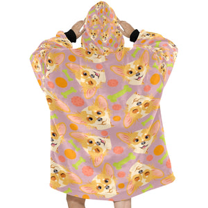 Yes I Love My Long Haired Fawn Chihuahua Blanket Hoodie for Women-Apparel-Apparel, Blankets-9