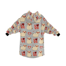 Load image into Gallery viewer, Yes I Love Pugs Blanket Hoodie for Women-Apparel-Apparel, Blankets-14