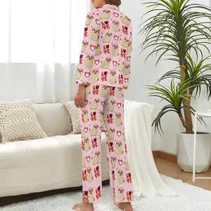 Yes I Love Pugs Pajamas Set for Women - 4 Colors-Pajamas-Apparel, Pajamas, Pug-10