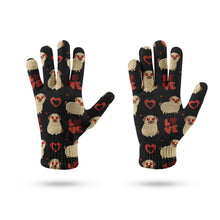 Load image into Gallery viewer, Yes I Love Pugs Touch Screen Gloves - 4 Colors-Accessories-Accessories, Dog Dad Gifts, Dog Mom Gifts, Gloves, Pug-10