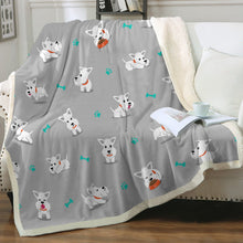 Load image into Gallery viewer, Yes I Love Westies Soft Warm Fleece Blanket - 4 Colors-Blanket-Blankets, Home Decor, West Highland Terrier-16