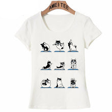 Load image into Gallery viewer, Yoga Husky Womens T Shirt-Apparel-Apparel, Dogs, Shirt, Siberian Husky, T Shirt, Z1-2