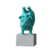 Load image into Gallery viewer, Yoga Pugs Resin StatuesHome DecorTeal