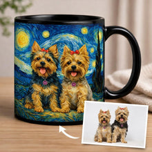 Load image into Gallery viewer, Personalized Starry Night Artwork Yorkshire Terrier Coffee Mug-Mug-Yorkshire Terrier,Dog Dad Gifts,Dog Memorial Gifts,Dog Mom Gifts,Mugs,Personalize Artwork-10
