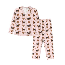 Load image into Gallery viewer, Yorkie Pajamas for Women - XL Available - Black and Tan Yorkie Love-Pajamas-Apparel,Dog Mom Gifts,Pajamas,Yorkshire Terrier-11