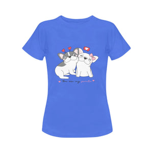 Your Are My Sweetie French Bulldog Women's T-Shirt-Apparel-Apparel, Dogs, French Bulldog, Shirt, T Shirt-3