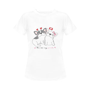 Your Are My Sweetie French Bulldog Women's T-Shirt-Apparel-Apparel, Dogs, French Bulldog, Shirt, T Shirt-4