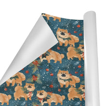 Load image into Gallery viewer, Yuletide Charm Chow Chow Christmas Gift Wrapping Paper - 2 Rolls-Christmas Ornament-Chow Chow,Christmas,Wrapping Paper-3
