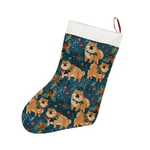 Load image into Gallery viewer, Yuletide Charm Chow Chow Christmas Stocking-Christmas Ornament-Chow Chow, Christmas, Home Decor-26X42CM-White-1
