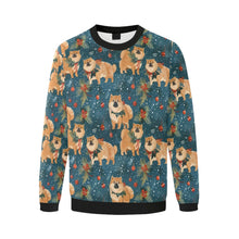 Load image into Gallery viewer, Yuletide Charm Chow Chow Christmas Sweatshirt for Men-Apparel-Apparel, Chow Chow, Christmas, Dog Dad Gifts, Sweatshirt-3