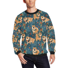 Load image into Gallery viewer, Yuletide Charm Chow Chow Christmas Sweatshirt for Men-Apparel-Apparel, Chow Chow, Christmas, Dog Dad Gifts, Sweatshirt-S-1