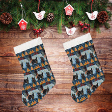 Load image into Gallery viewer, Yuletide Christmas Scottish Terrier Christmas Stocking-Christmas Ornament-Christmas, Home Decor, Scottish Terrier-26X42CM-White1-2