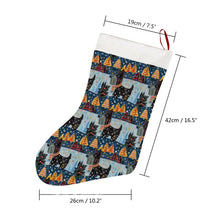 Load image into Gallery viewer, Yuletide Christmas Scottish Terrier Christmas Stocking-Christmas Ornament-Christmas, Home Decor, Scottish Terrier-26X42CM-White1-3