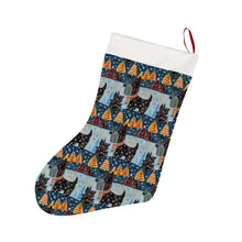Load image into Gallery viewer, Yuletide Christmas Scottish Terrier Christmas Stocking-Christmas Ornament-Christmas, Home Decor, Scottish Terrier-26X42CM-White1-1