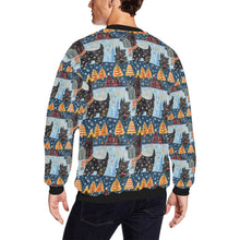 Load image into Gallery viewer, Yuletide Christmas Scottish Terrier Fuzzy Sweatshirt for Men-Apparel-Apparel, Christmas, Dog Dad Gifts, Scottish Terrier, Sweatshirt-2