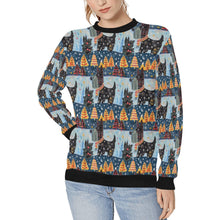 Load image into Gallery viewer, Yuletide Christmas Scottish Terrier Sweatshirt for Women-Apparel-Apparel, Christmas, Dog Mom Gifts, Scottish Terrier, Sweatshirt-S-1