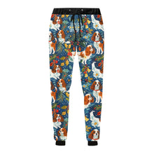 Load image into Gallery viewer, Yuletide Dance Blenheim Cavaliers Christmas Unisex Sweatpants-Apparel-Apparel, Cavalier King Charles Spaniel, Christmas, Dog Dad Gifts, Dog Mom Gifts, Pajamas-4