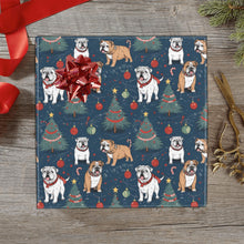 Load image into Gallery viewer, Yuletide English Bulldog Bliss Christmas Gift Wrapping Paper - 2 Rolls-Christmas Ornament-Christmas,English Bulldog,Wrapping Paper-1