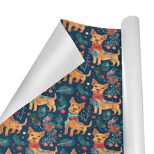 Load image into Gallery viewer, Yuletide Frolic Airedale Terriers Christmas Gift Wrapping Paper - 2 Rolls-Christmas Ornament-Airedale Terrier,Christmas,Wrapping Paper-4