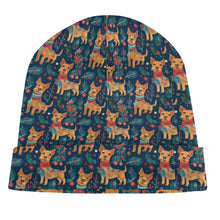 Load image into Gallery viewer, Yuletide Frolic Airedale Terriers Warm Christmas Beanie-Accessories-Accessories, Airedale Terrier, Christmas, Dog Mom Gifts, Hats-ONE SIZE-5