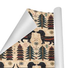 Load image into Gallery viewer, Yuletide Kisses Black Tan Dachshunds Christmas Gift Wrapping Paper - 2 Rolls-Christmas Ornament-Christmas,Dachshund,Wrapping Paper-3