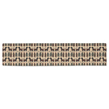 Load image into Gallery viewer, Yuletide Kisses Black Tan Dachshunds Christmas Table Runner-Home Decor-Christmas, Dachshund, Dog Dad Gifts, Dog Mom Gifts, Home Decor-White1-ONE SIZE-1