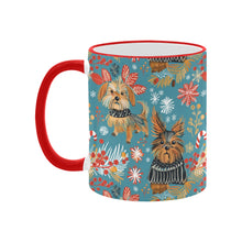 Load image into Gallery viewer, Yuletide Yorkies Christmas Coffee Mug-4