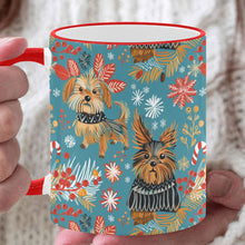 Load image into Gallery viewer, Yuletide Yorkies Christmas Coffee Mug-White2-ONE SIZE-1