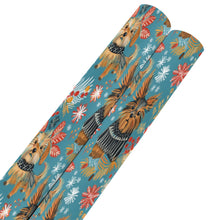 Load image into Gallery viewer, Yuletide Yorkies Christmas Gift Wrapping Paper - 2 Rolls-Christmas Ornament-Christmas,Wrapping Paper,Yorkie-White10-ONE SIZE-5