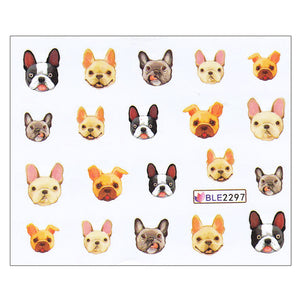 Siberian Husky Love Nail Art Stickers-Accessories-Accessories, Dogs, Nail Art, Siberian Husky-French Bulldog-6
