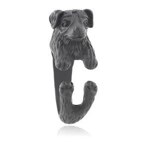 3D Australian Shepherd Finger Wrap Rings-Dog Themed Jewellery-Australian Shepherd, Dogs, Jewellery, Ring-6
