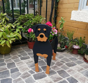 3D Beagle Love Small Flower Planter-Home Decor-Beagle, Dogs, Flower Pot, Home Decor-Rottweiler-6