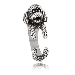 3D Bichon Frise Finger Wrap Rings-Dog Themed Jewellery-Bichon Frise, Dogs, Jewellery, Ring-3