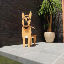 Load image into Gallery viewer, 3D Black English Bulldog Love Small Flower Planter-Home Decor-Dogs, English Bulldog, Flower Pot, Home Decor-German Shepherd-14