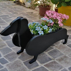 3D Black Pug Love Small Flower Planter-Home Decor-Dogs, Flower Pot, Home Decor, Pug-10