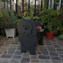 Load image into Gallery viewer, 3D Black Pug Love Small Flower Planter-Home Decor-Dogs, Flower Pot, Home Decor, Pug-Chow Chow - Black-7