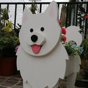 3D Black Pug Love Small Flower Planter-Home Decor-Dogs, Flower Pot, Home Decor, Pug-8