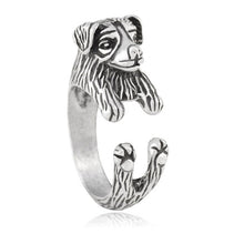 Load image into Gallery viewer, 3D Border Collie Finger Wrap Rings-Dog Themed Jewellery-Border Collie, Dogs, Jewellery, Ring-3