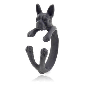 3D Boston Terrier Finger Wrap Rings-Dog Themed Jewellery-Boston Terrier, Dogs, Jewellery, Ring-7